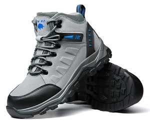 Factory Stock Herren Winter Mid Cut Outdoor Casual Europäischer Standard Stahl kappe für Kevlar Anti-Rutsch-Faux-Wanders icherheits schuhe - Product Image 1