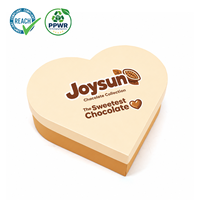 Boîte cadeau personnalisée en gros avec couvercle en forme de cœur, plateau alvéolé de qualité alimentaire, emballage pour chocolats et bonbons de la Saint-Valentin
