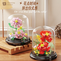 Micro Fleur de Tournesol et Mini Brique Blocs de Construction Ensembles DIY En Plastique Micro Modèle Jouet pour La Décoration Intérieure Vie Éternelle Fleurs Cadeau
