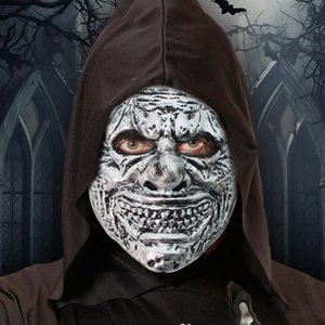 Topeng Tengkorak CS Buatan Tangan Pelindung Cosplay Taktis Horor Realistis Lelucon Menyeramkan Penutup Wajah Lengkap Tersedia - Product Image 2
