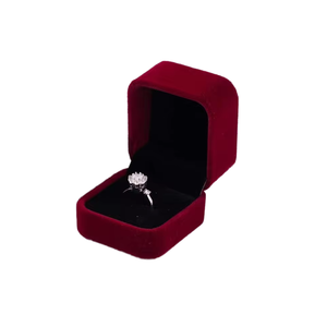 Caja de Regalo de Joyería de Terciopelo Cuadrada Pequeña y Portátil con Logotipo Personalizado, con Herramientas de Almacenamiento para Collares, Anillos y Otras Joyas - Product Image 5