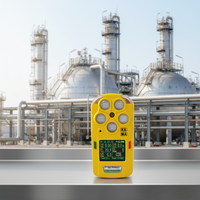 Moniteur de gaz à transmission sans fil avec capteur de température et d'humidité en option pour la gestion à distance des données de sécurité des installations