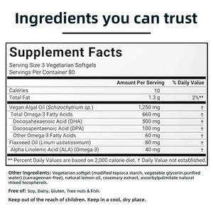 OEM Fabrika Paketli <span class=keywords><strong>Omega</strong></span> <span class=keywords><strong>3</strong></span> Alg Yağı Kapsülleri Vejetaryen Balık Yağı Alternatifi Kalp, Beyin ve Gözler İçin Sağlıklı Yetişkinler İçin - Product Image 2