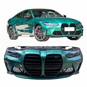 Pare-chocs avant en plastique neuf et d'occasion pour BMW <span class=keywords><strong>M4</strong></span> G82 <span class=keywords><strong>LCI</strong></span> avec radiateur et grande plaque de protection arrière - Remplacement de pare-chocs de voiture - Product Image 1
