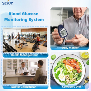 Kit de surveillance du sucre sanguin Sejoy, bandelettes de <span class=keywords><strong>test</strong></span> pour diabétiques en gros, appareil de <span class=keywords><strong>test</strong></span> de glycémie numérique - Product Image 5