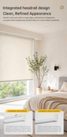 Stores à enroulement manuels à ressort, stores de fenêtre à pousser à la main, protection UV, filtration de la lumière, stores intérieurs durables et personnalisés pour la maison
