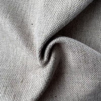 Tissu en lin anti-boulochage 320 GSM, haute densité, textile durable pour la décoration de meubles, avec choix de plusieurs couleurs