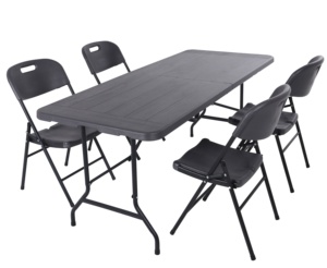 Mesa de comedor portátil profesional de aluminio para exteriores con certificado CE - Product Image 5