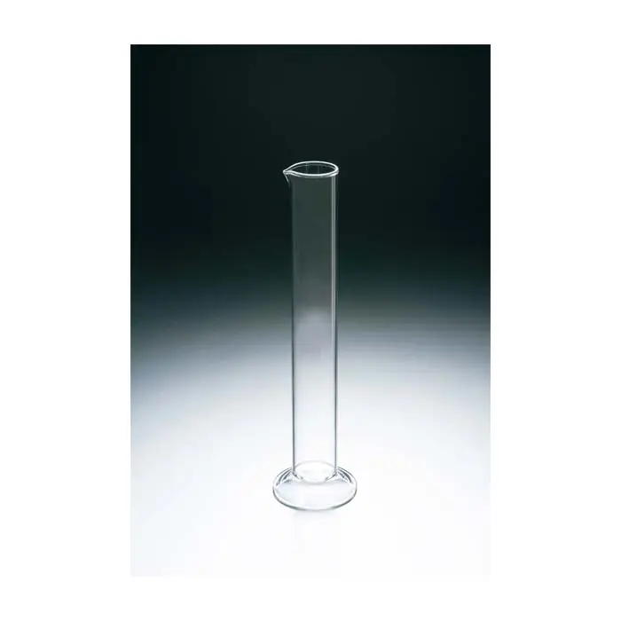 Empty high quality transparent oem open ended graduated glass cylinder glass