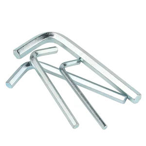 <span class=keywords><strong>Chiave</strong></span> <span class=keywords><strong>a</strong></span> brugola <span class=keywords><strong>esagonale</strong></span> <span class=keywords><strong>a</strong></span> braccio lungo con testa piatta <span class=keywords><strong>a</strong></span> L, zincata blu/bianca, DIN911 M2 M3 M4 M5 M6 M8 - Product Image 1