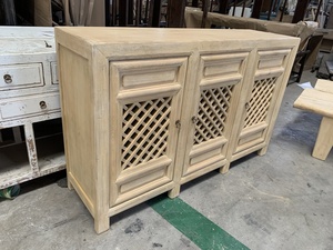 Mueble Aparador <span class=keywords><strong>de</strong></span> Estilo Tallado <span class=keywords><strong>de</strong></span> Cuatro Puertas, Fabricado en Madera <span class=keywords><strong>de</strong></span> <span class=keywords><strong>Pino</strong></span> Reciclada Vintage, Estilo Chino Antiguo, Venta al por Mayor - Product Image 5