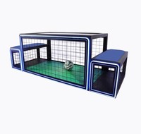 Profesyonel Kırmızı LED'li Subsoccer İnteraktif Masa Altı Langırt Oyunu Taşınabilir Banklı Atari Makinesi İç Mekan Sporları İçin