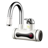 Robinet d'eau chaude électrique instantané mural avec capteur automatique et kit de douche