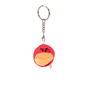 Portachiavi Peluche Uccello Rosso Arrabbiato, Ciondolo Borsa a Forma di Testa di Uccello Cartone Animato, Simpatico Charm da Appendere per Zaino, Decorazione Regalo per Bambini - Product Image 1