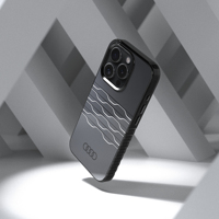 Étui de téléphone transparent magnétique en TPU + acrylique, design voiture de sport, protection 360° pour 16 Pro Max & 17 Pro Max