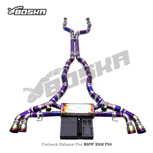 Tuyau d'échappement Boska Valvetronic pour BMW X5M X6M F95 F96 4.4TT 2020-2024 Système d'échappement Catback en titane - Product Image 6