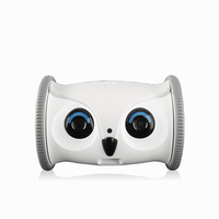 Pet Dog Puzzle Toy Eulen förmiges elektrisches Spielzeug Snack Dispenser Owl Bewegliche Kamera Interaktiver Roboter Hunde Cat Leaky Food Toy