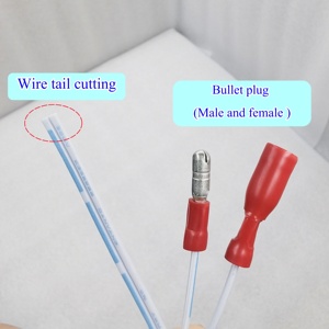 Assemblage de faisceau de câbles personnalisé ODM OEM câble F1.25 Bullet Plug <span class=keywords><strong>AWG22</strong></span> pour machine électronique mâle femelle Bullet Cable - Product Image 4
