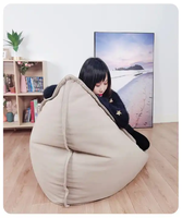 Canapé surdimensionné de chaise de pouf de jeu de triangle de pouf de salon avec le remplissage