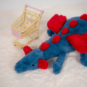 Simpatico cartone animato arcobaleno Matcha Dragon peluche piccolo cielo drago volante bambole di animali di pterosauro blu dinosauro - Product Image 6