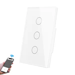 Tuya Smart Alexa Switch Wifi Smart Home Automation 3 Gang Touch Switches