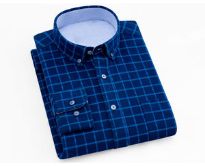 <span class=keywords><strong>Camicia</strong></span> <span class=keywords><strong>a</strong></span> <span class=keywords><strong>quadri</strong></span> da <span class=keywords><strong>uomo</strong></span> in flanella di cotone 100% <span class=keywords><strong>Slim</strong></span> Fit primavera autunno <span class=keywords><strong>uomo</strong></span> marca Casual maniche lunghe abbottonatura camicie di flanella - Product Image 4