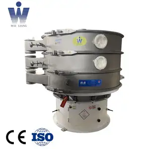 Industrial Mobile Rotary Vibrating Screen Scalping Liquid Sieving Powder Separator
