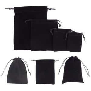 ถุงผ้ากำมะหยี่แบบมีเชือกผูก ขนาด 15x20 ซม. 13x15 ซม. สำหรับเก็บเครื่องประดับ นาฬิกา แว่นตา ป้องกันฝุ่นละออง - Product Image 5