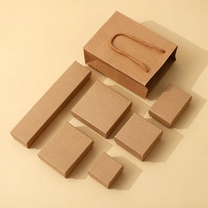 Vente chaude Bijoux <span class=keywords><strong>Emballage</strong></span> Kraft Anneau Collier Boucle D'oreille Boîte Bijoux <span class=keywords><strong>Emballage</strong></span> Cadeau Boîtes En Papier - Product Image 5