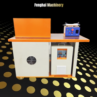Machine de chauffage par induction à moyenne fréquence Fenghai Machinery Industrial 25KW, triphasée 340-480V, boîte de vitesses, refroidisseur à eau, 1