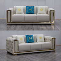 Canapé Chesterfield en cuir en forme de fleur, sectionnel, moderne, élégant, pour salon, mobilier de maison