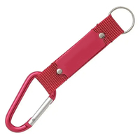 Porte-clés court personnalisé en aluminium écologique, coloré et durable, avec logo imprimé en typographie, léger pour usage quotidien