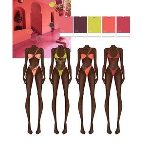 OEM Professional Swimwear Beachwear Manufacturer Designer Low MOQ Made Swimsuit Set With Logo Custom Design Women Bikini 2023 - Product Image 1