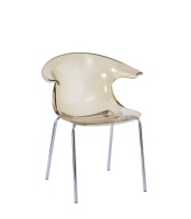 Chaise de salle à manger créative nordique avec dossier en acrylique transparent, moderne, pour usage domestique, mariages, salons, Suntop