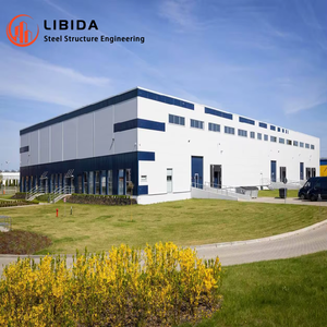 Atelier, entrepôt, salle d'exposition en structure métallique personnalisée, entrepôt <span class=keywords><strong>pas</strong></span> <span class=keywords><strong>cher</strong></span> à vendre - Product Image 2