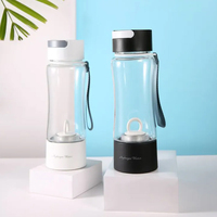 Bouteille d'eau hydrogénée professionnelle 450 ml, membrane SPE PEM DuPont, générateur d'eau moléculaire H2 à haute concentration 2000 PPB, CE