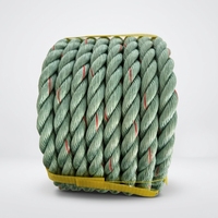 Bobines de corde en polypropylène Polysteel de 1 pouce, corde marine 38 avec couleurs blanc, vert, beige