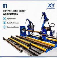 Station de soudage de tuyaux robotisée YASAKAWA personnalisée, système de soudage automatique de tuyaux ronds à haute efficacité