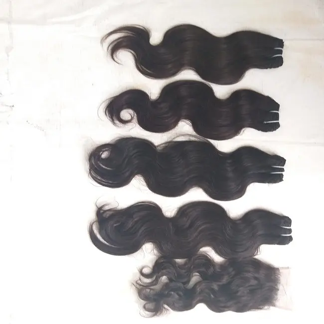 100% Unprocessed Virgin Malaysian Hair body wave human hair will have free sample hair bundles