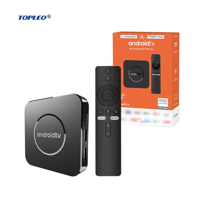 Topleo Android 14 Quad Core 4K 8K Video Decoding Android Tv Box Certificado Atv 4k Certified Digital Smart Tv Box Set Top Box