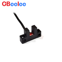 Sensor de proximidad fotoeléctrico GBeelee con ranura en U BL-GD-KE2, interruptor de límite de mesa de reflexión difusa infrarroja industrial NPN/PNP