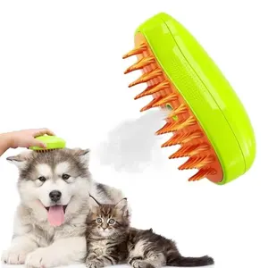 pet hair removal brush portable lightweight dog brush pet shampoo massager cat steamy pet hair cleaner brush