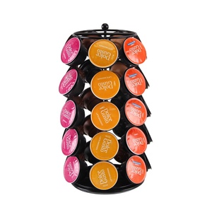 Soporte Giratorio Metálico Popular para Cápsulas <span class=keywords><strong>de</strong></span> Café <span class=keywords><strong>Dolce</strong></span> <span class=keywords><strong>Gusto</strong></span> con Estante <span class=keywords><strong>de</strong></span> Almacenamiento para Cápsulas <span class=keywords><strong>de</strong></span> Café - Product Image 1