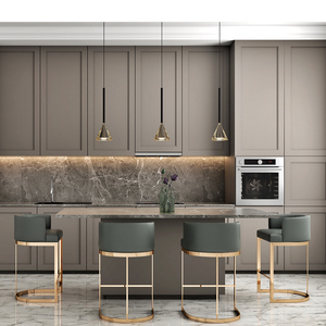 Gabinete de <span class=keywords><strong>cocina</strong></span> de estilo europeo con diseño de coctelera de madera hecho <span class=keywords><strong>a</strong></span> <span class=keywords><strong>medida</strong></span> con Isla - Product Image 2