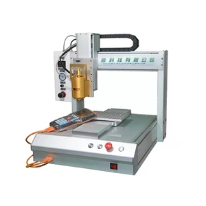 Dispensador Automático de Adhesivo de 3 Ejes, Dispensador de Pegamento LED de Doble Cabezal y Una Estación, Máquina Dispensadora de Pegamento Amarillo - Product Image 1