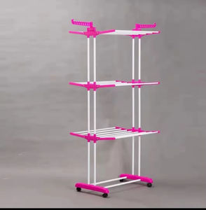 Agent d'<span class=keywords><strong>achat</strong></span> pour la maison <span class=keywords><strong>Séchoir</strong></span> <span class=keywords><strong>à</strong></span> vêtements en acier <span class=keywords><strong>à</strong></span> 3 couches <span class=keywords><strong>Séchoir</strong></span> <span class=keywords><strong>à</strong></span> <span class=keywords><strong>linge</strong></span> pour l'intérieur et l'extérieur Cintre sur pied - Product Image 6