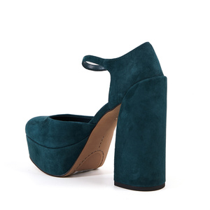 Vendita calda piattaforma tacchi vera pelle punta aperta cinturino posteriore sandali estivi <span class=keywords><strong>scarpe</strong></span> moda donna - Product Image 3