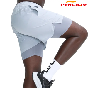 Herren Individuell Gestaltete 2-in-1 Sport- und Freizeithose aus Leichter, Schnell Trocknender Stoffqualität für Erwachsene, Einfarbig für Training und Tennis - Product Image 6