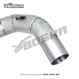 Custom Stainless Steel Downpipe Exhaust Pipes for BMW M550/M550i G30/N63 4.4TT 2017-2022 Racing Exhaust System Free Flow Pipe - Product Image 5