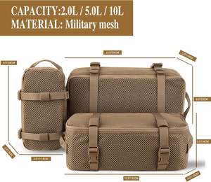 GEAR personnalisé 3 pièces cubes d'emballage modulaires à la mode grande capacité sac de rangement en maille fermeture éclair pour les voyages en plein air organiser les pochettes - Product Image 2